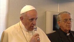 Pope says efforts to stop Islamic militants from attacking religious minorities in Iraq are legitimate News Clip