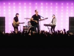 Rock band on stage Stock Footage