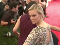Caroline Trentini at "Schiaparelli And Prada: Impossible Conversations" Costume Institute Gala Stock Footage