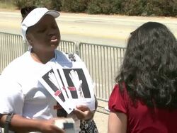 Michael Jackson Private Viewing For Invited Guests At Forest Lawn Cemetery Stock Footage