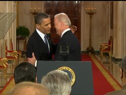 Vice-President Joe Biden used an expletive while talking to President Barack Obama prior to the signing of the health care reform bill. News Clip