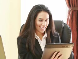 Attractive Business Woman Stock Footage