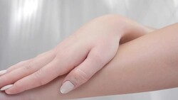 Young Beautiful Woman Beauty Products. Beauty Care Stock Footage