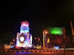 Clock Tower  Phuket Stock Footage