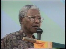 SOUTH AFRICA: SHOTS FIRED AT FUNERAL ATTENDED BY NELSON MANDELA News Clip