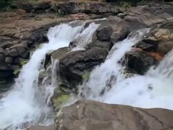 CU Shot of Hoopii Falls / Kapaa, Kauai, Hawaii, United States Stock Footage