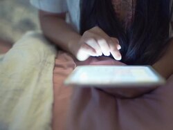 Tablet User Lifestyle Stock Footage