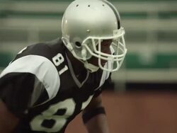 SLO MO, CU, PAN, American football players in action, Staten Island, New York, USA Stock Footage