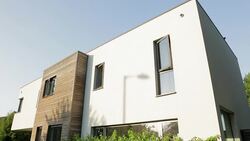 Modern house Stock Footage