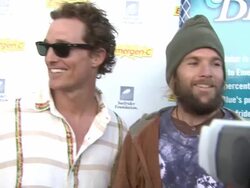 Matthew McConaughey at MaliBLUE Festival, Sponsored by Emergen-C and Surfrider Stock Footage