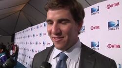 Eli Manning attends Celebrity Beach Bowl News Clip