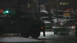 Police on streets of Ferguson as small group of protesters continue to demonstrate News Clip