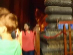 Temple Wat Pho reclining Buddha Stock Footage