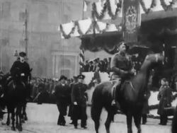 Czech President leads Army in celebration of Republic's birth Stock Footage