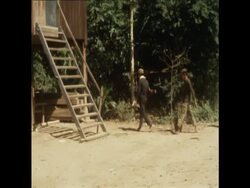 SYND 05/11/1970 CAMBODIAN TROOPS SEARCH A VILLAGE News Clip
