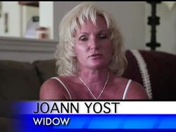Joann Yost still feels the stares of the other military wives five years after her husband was killed in Iraq: It happens at ceremonies honoring fallen soldiers or when she's grocery shopping with her son. (May 31) News Clip