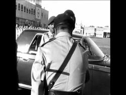 SYND 16 8 67 KING HUSSEIN LEAVES  FOR TOUR News Clip