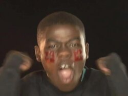 Switzerland soccer / football sports fan - HD &amp; PAL Stock Footage