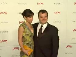 Jack Black (R) at the LACMA Hosts Inaugural Art + Film Gala Honoring Clint Eastwood And John Baldessari Presented By GUCCI at Los Angeles CA.  Stock Footage