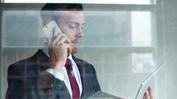 Business window    BS Stock Footage