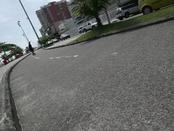 MS Kid skating / Rio de Janeiro, Brazil Stock Footage