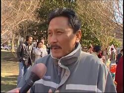 Demonstration in support of Tibet protesters News Clip