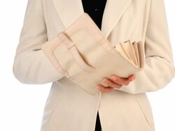 Giving the money Stock Footage