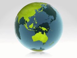 Green Earth. loop and Alpha. Stock Footage