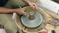 pottery work Stock Footage
