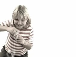 Blowing Soap Bubbles Stock Footage