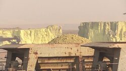 CLEAN : Iraqi forces extinguish fire at sulphur plant torched by IS News Clip