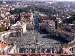 Rome Vatican Square Stock Footage