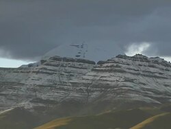 Pull back Mount Kailash South Face Lhasa Tibet China Stock Footage