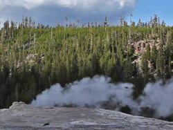 Old Faithful Geyser-NTSC Stock Footage