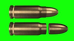 25mm Bullet. Luma matt Stock Footage
