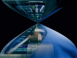 high tech hourglass Stock Footage