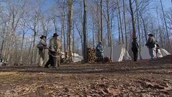 American Civil War enthusiasts in period costume News Clip