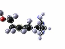 Thiamine (vitamin B1), molecular model Stock Footage