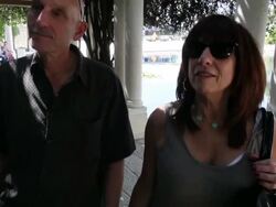 nterview - visiting couple discuss their. Stock Footage