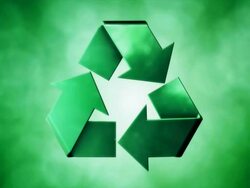 Recycle Symbol Green Stock Footage