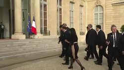 CLEAN : Paris 2024: IOC members at the Elysee to meet Macron News Clip