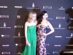 Taylor Schilling, Laura Prepon at The Weinstein Company & Netflix 2014 Golden Globes After Party Stock Footage