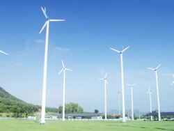 Wind Turbines Stock Footage