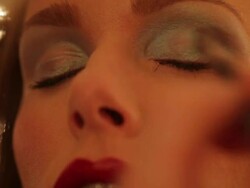 Make-up artist at work Stock Footage