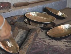 Blacksmith makes the workpiece Stock Footage