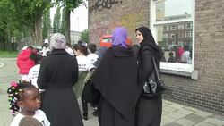 CLEAN : Dutch immigrant kids take to street demanding white classmates News Clip