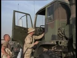 US troops moving closer to Iraqi border News Clip
