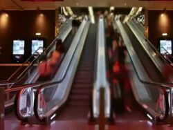 People Crowds Pan Stock Footage