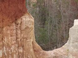 WS AERIAL Shot of Providence Canyon / Georgia, United States Stock Footage