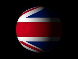 UK Flag ball Stock Footage